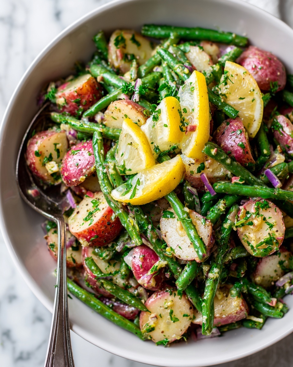 French-Style Potato and Green Bean Salad Recipe - Recipe Image