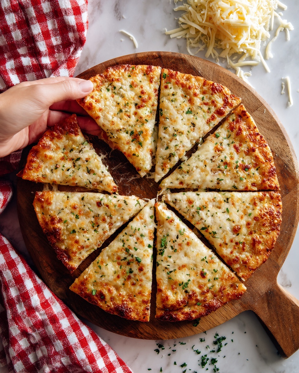 Air Fryer Cheesy Tortilla Garlic Bread Recipe - Recipe Image