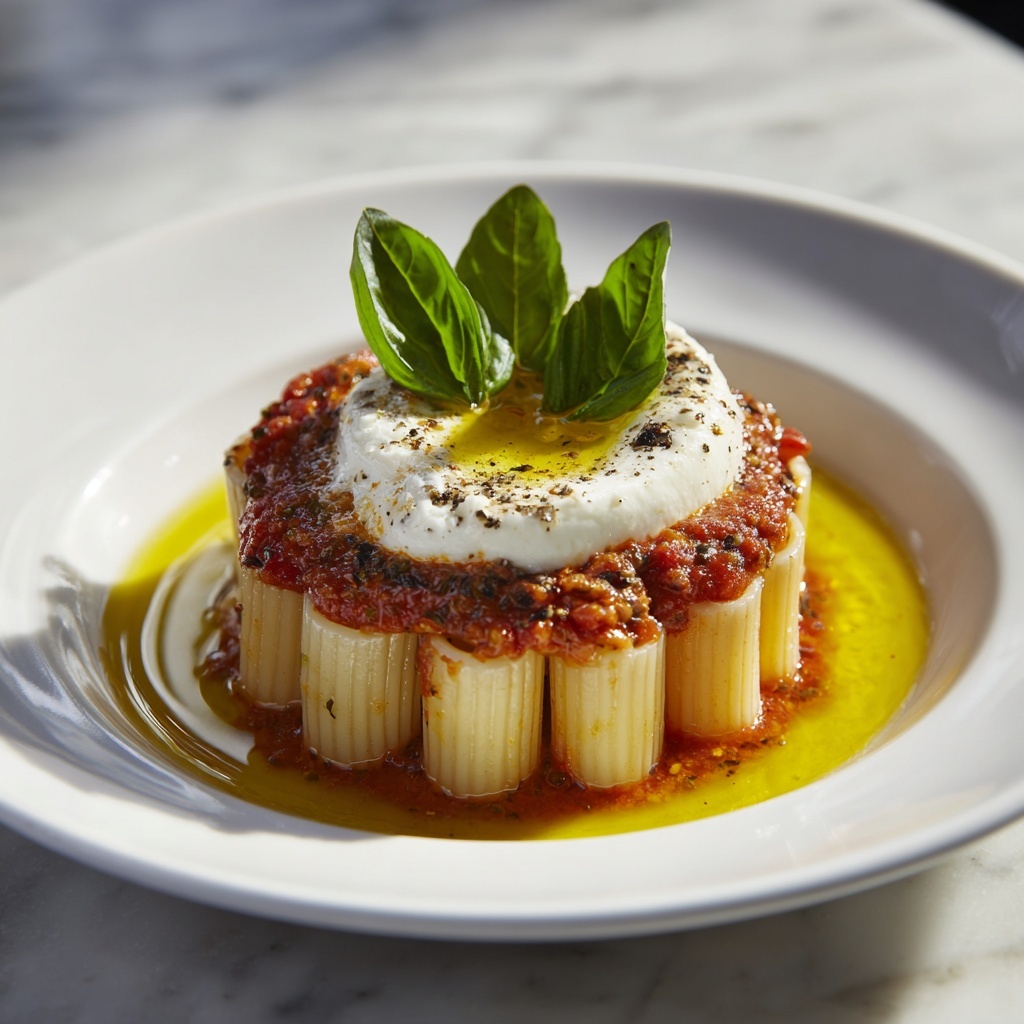 Sweet Garlic Tomato & Basil Casarecce Recipe - Recipe Image