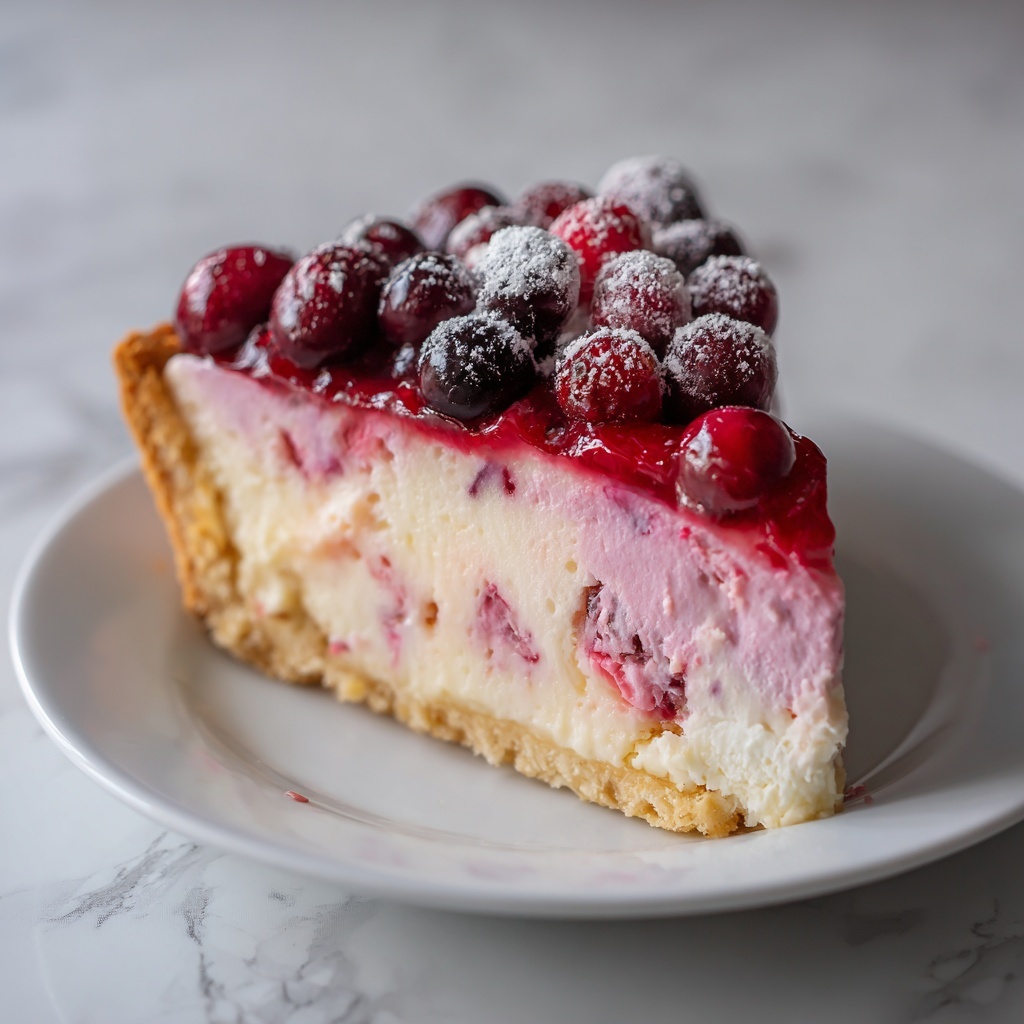 Cranberry Custard Pie Recipe - Recipe Image