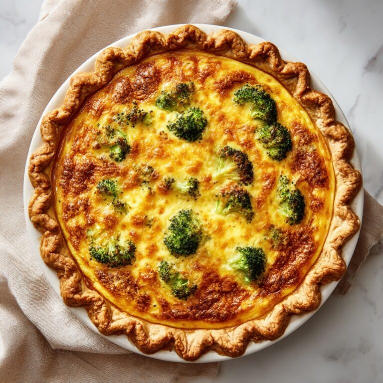 Broccoli Cheddar Quiche Recipe