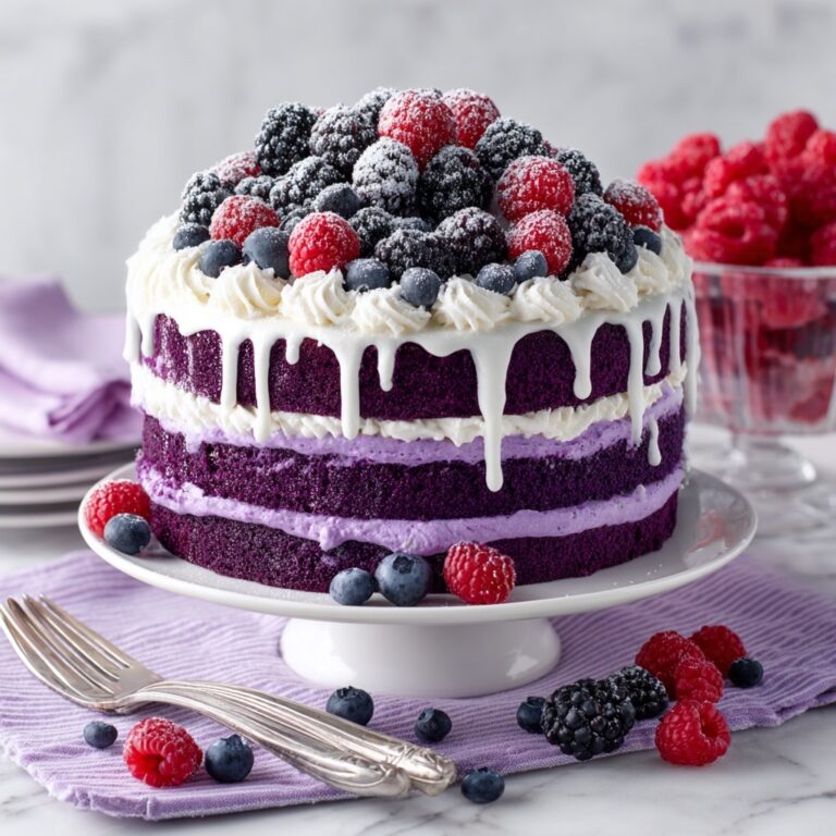 White Chocolate Blackberry Poke Cake Recipe