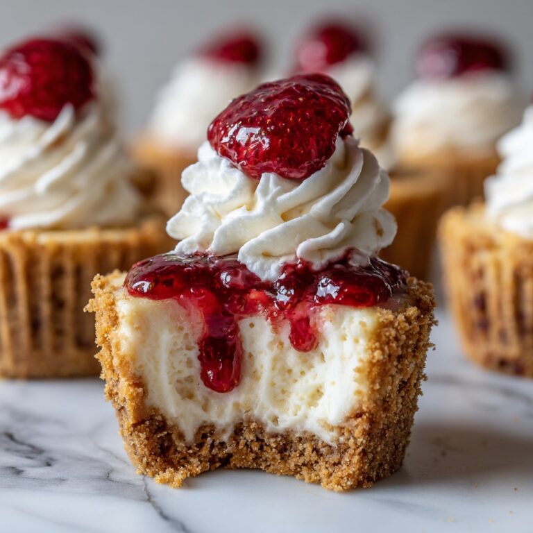 Mini Strawberry Cheesecake Cupcakes Recipe
