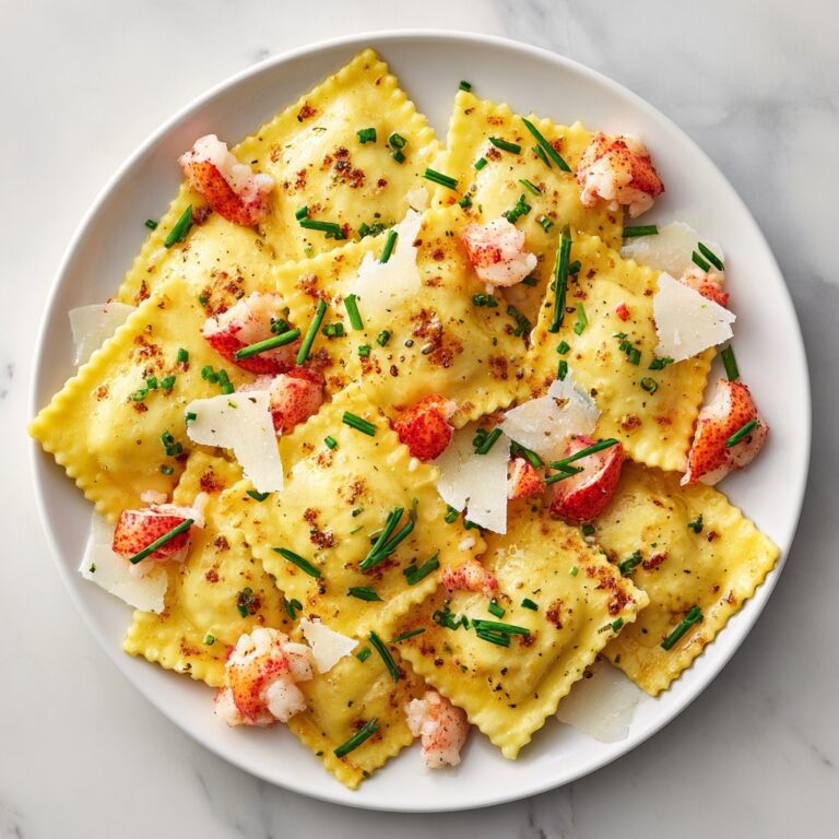 Lobster Ravioli in Garlic Butter Sauce Recipe