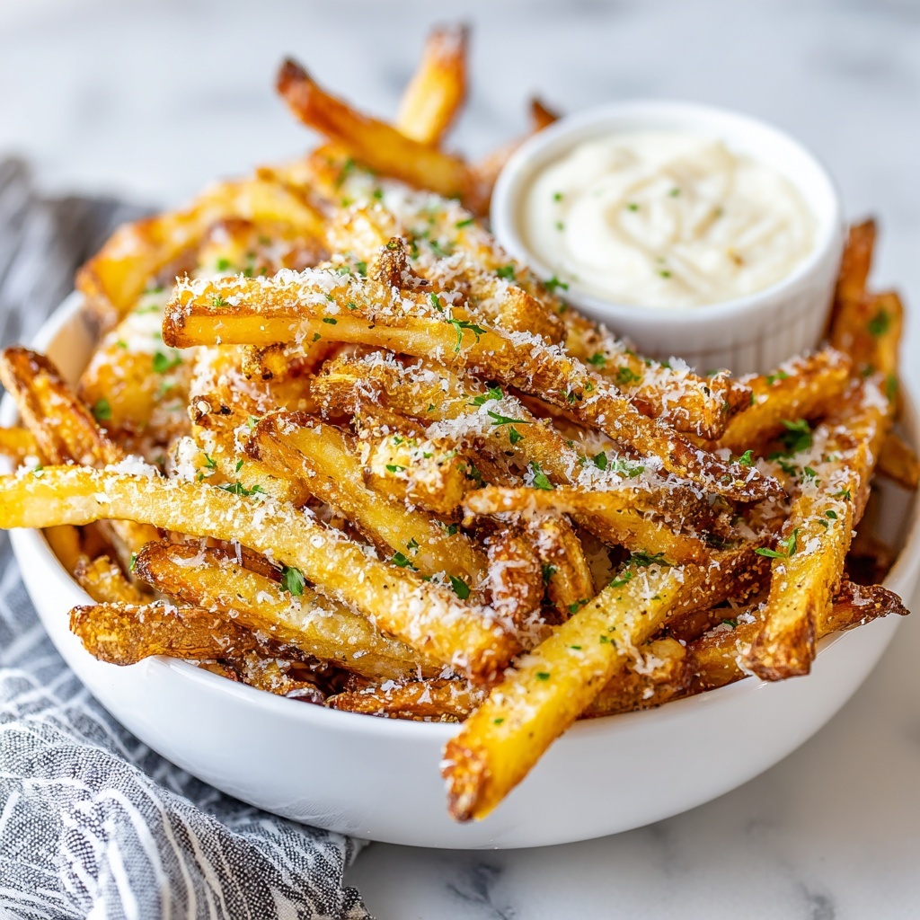 Crispy Baked Parmesan Garlic Fries Recipe - Recipe Image