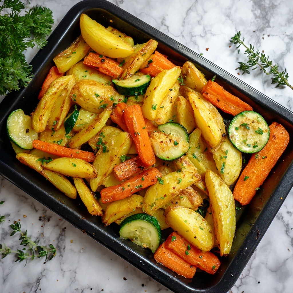 Roasted Potatoes, Carrots, and Zucchini Recipe - Recipe Image