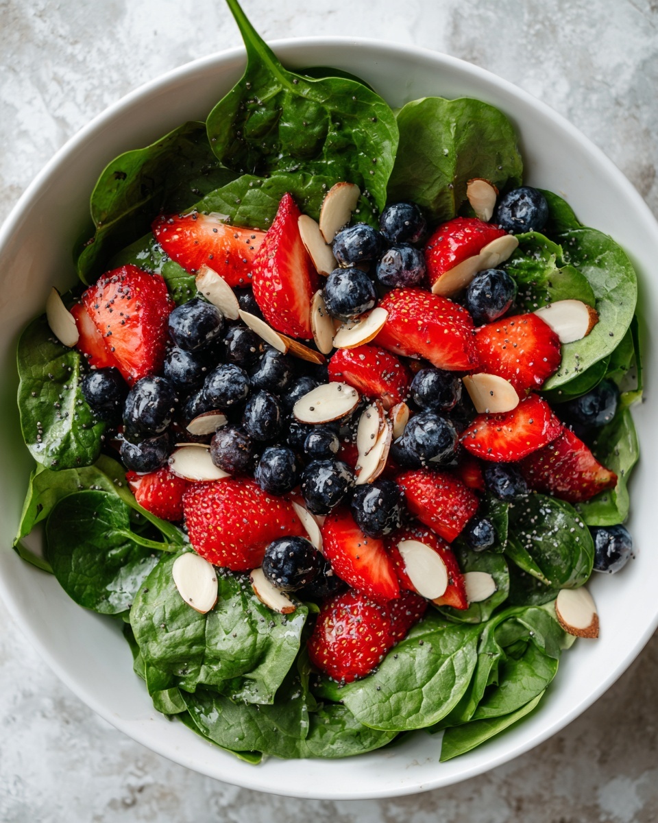 Strawberry and Spinach Salad with Poppy Seed Dressing Recipe - Recipe Image