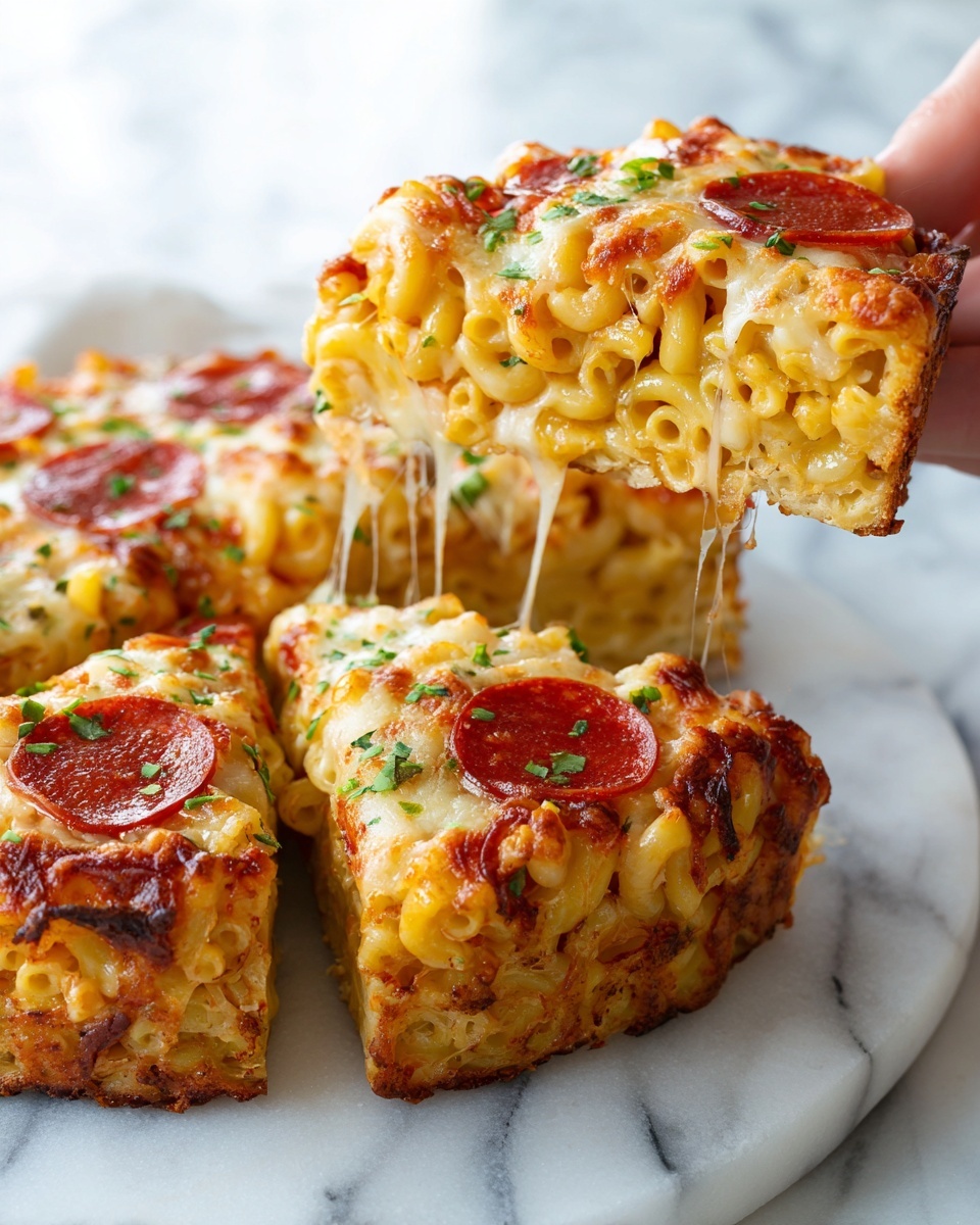 Macaroni and Cheese Pizza Recipe - Recipe Image