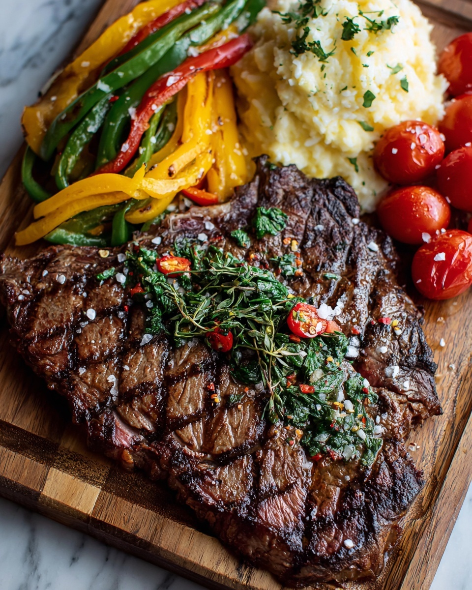 Pepper Steak with Bell Peppers and Onion Recipe - Recipe Image