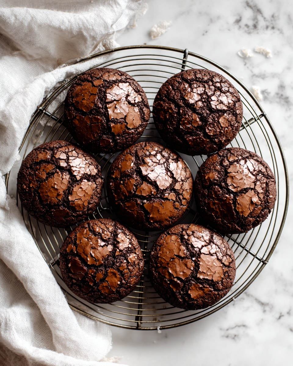 Fudgy Flourless Chocolate Cake Cookies Recipe - Recipe Image