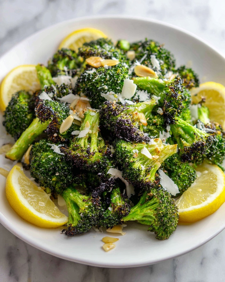 Delicious Roasted Broccoli with Garlic, Lemon, and Parmesan Recipe - Recipe Image
