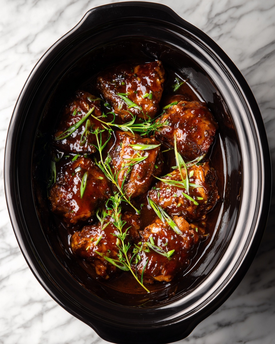 Slow Cooker Honey Garlic Chicken Recipe - Recipe Image