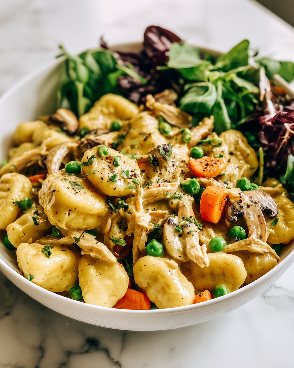 Creamy Chicken and Gnocchi Pot Pie Recipe - Recipe Image