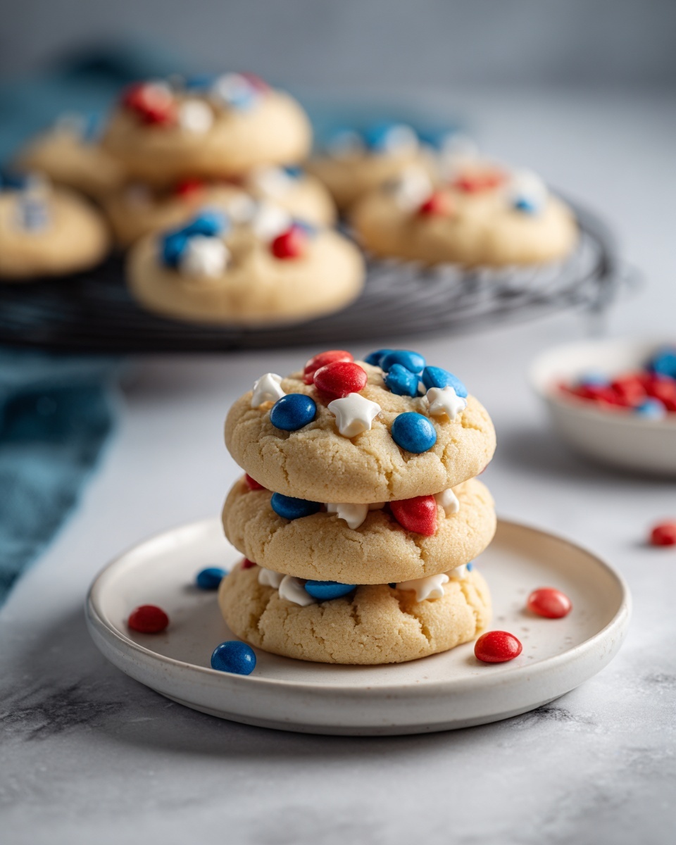 4th of July Marbled Cookies Recipe - Recipe Image