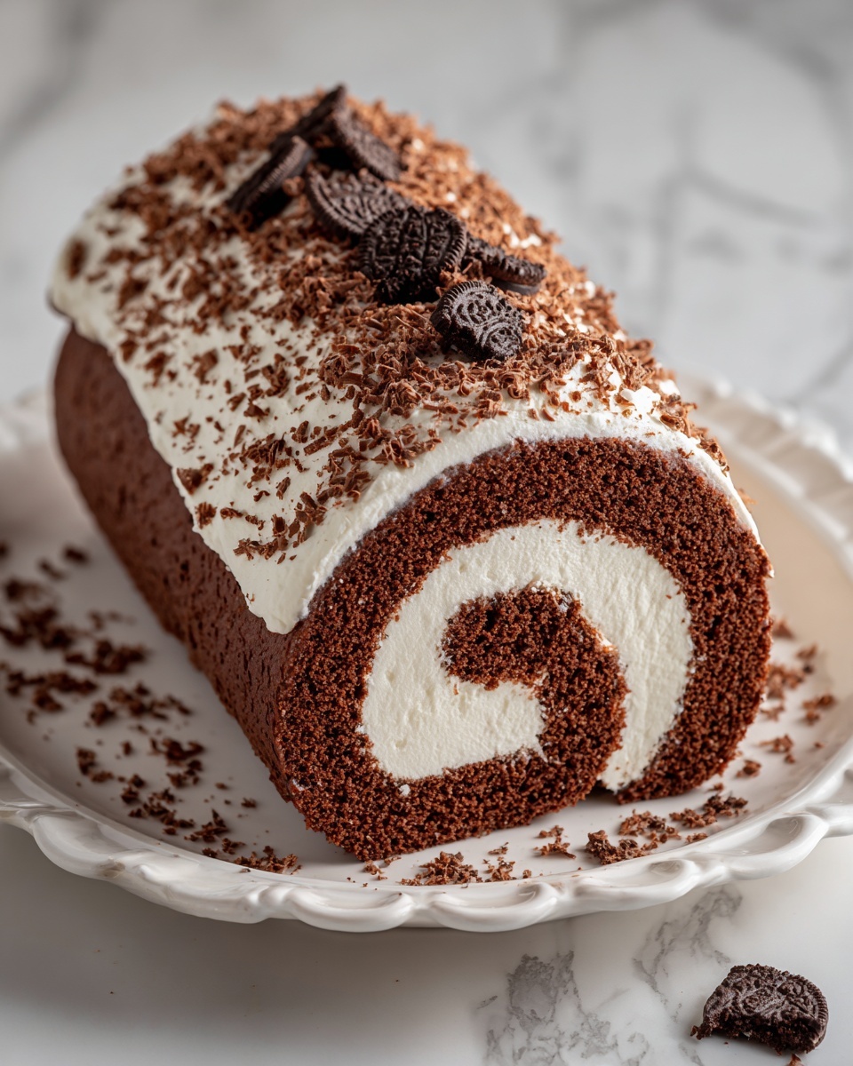 Cookies and Cream Cake Roll Recipe - Recipe Image