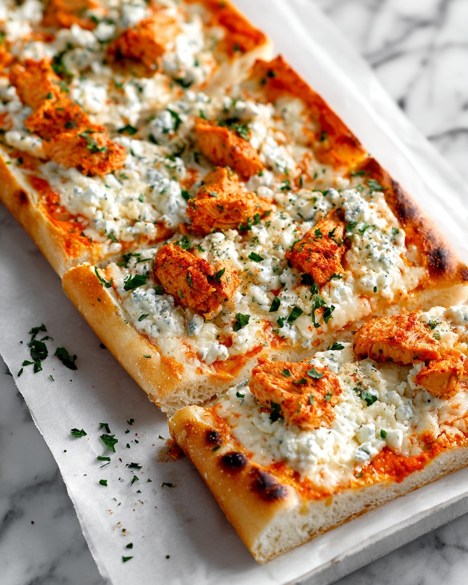 Buffalo Chicken Flatbread Recipe - Recipe Image