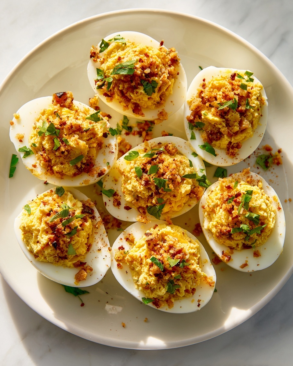 Tuna-Stuffed Deviled Eggs Recipe - Recipe Image