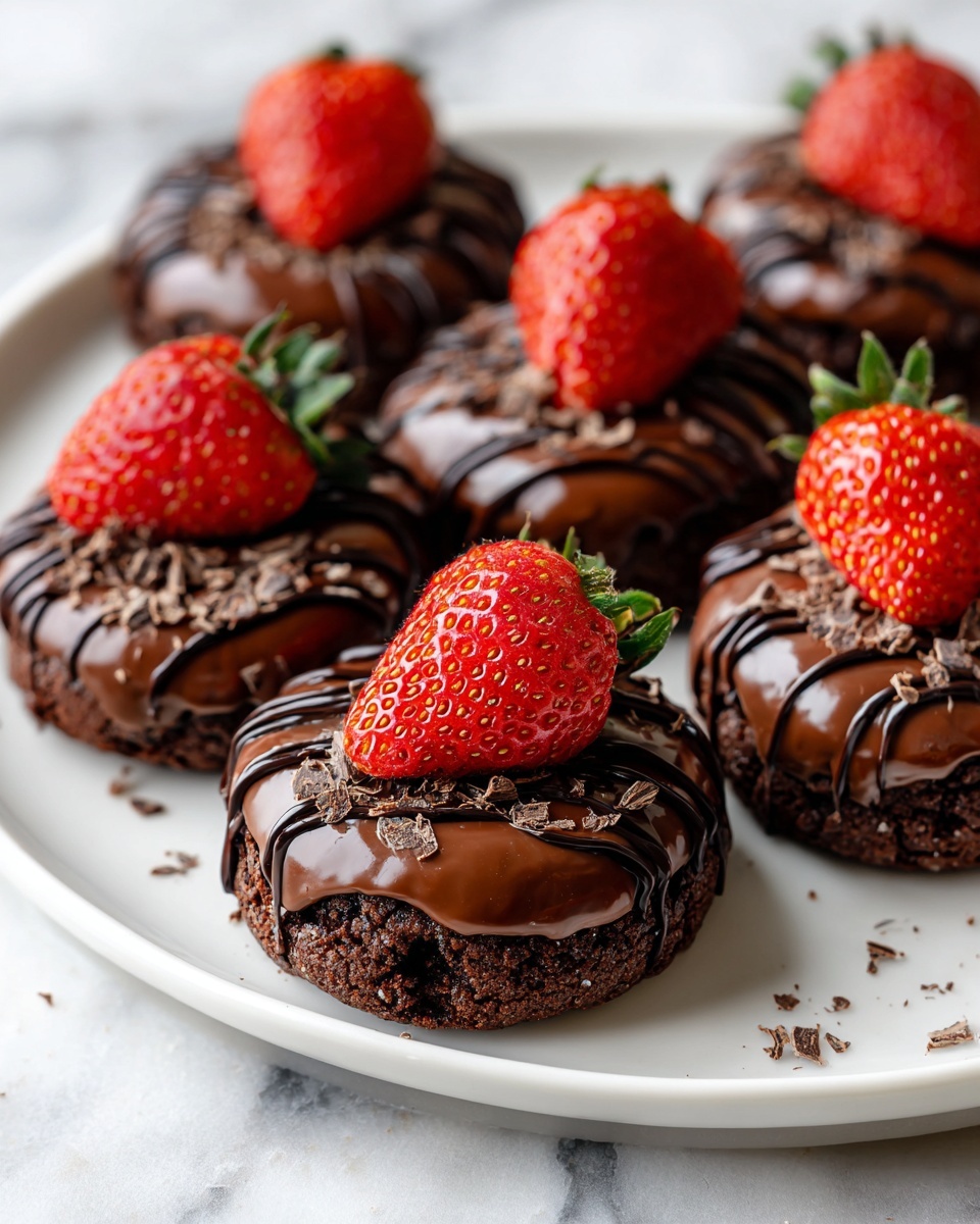Chocolate Covered Strawberry Cookies Recipe - Recipe Image