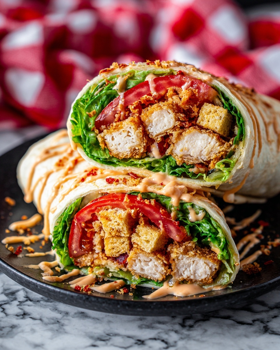 Chicken Caesar Salad Lettuce Wraps Recipe - Recipe Image