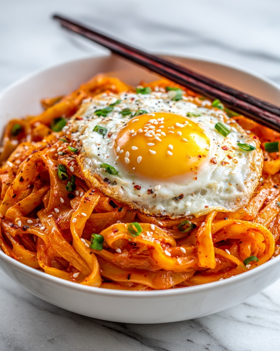 Kimchi Udon with Scallions Recipe - Recipe Image