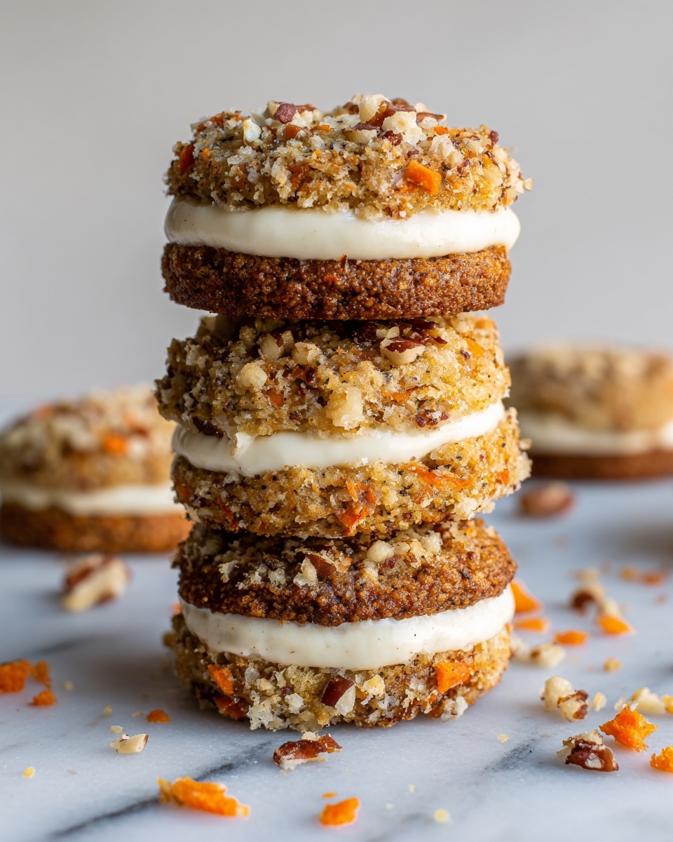 Carrot Cake Cookies Stuffed with Cream Cheese Recipe - Recipe Image