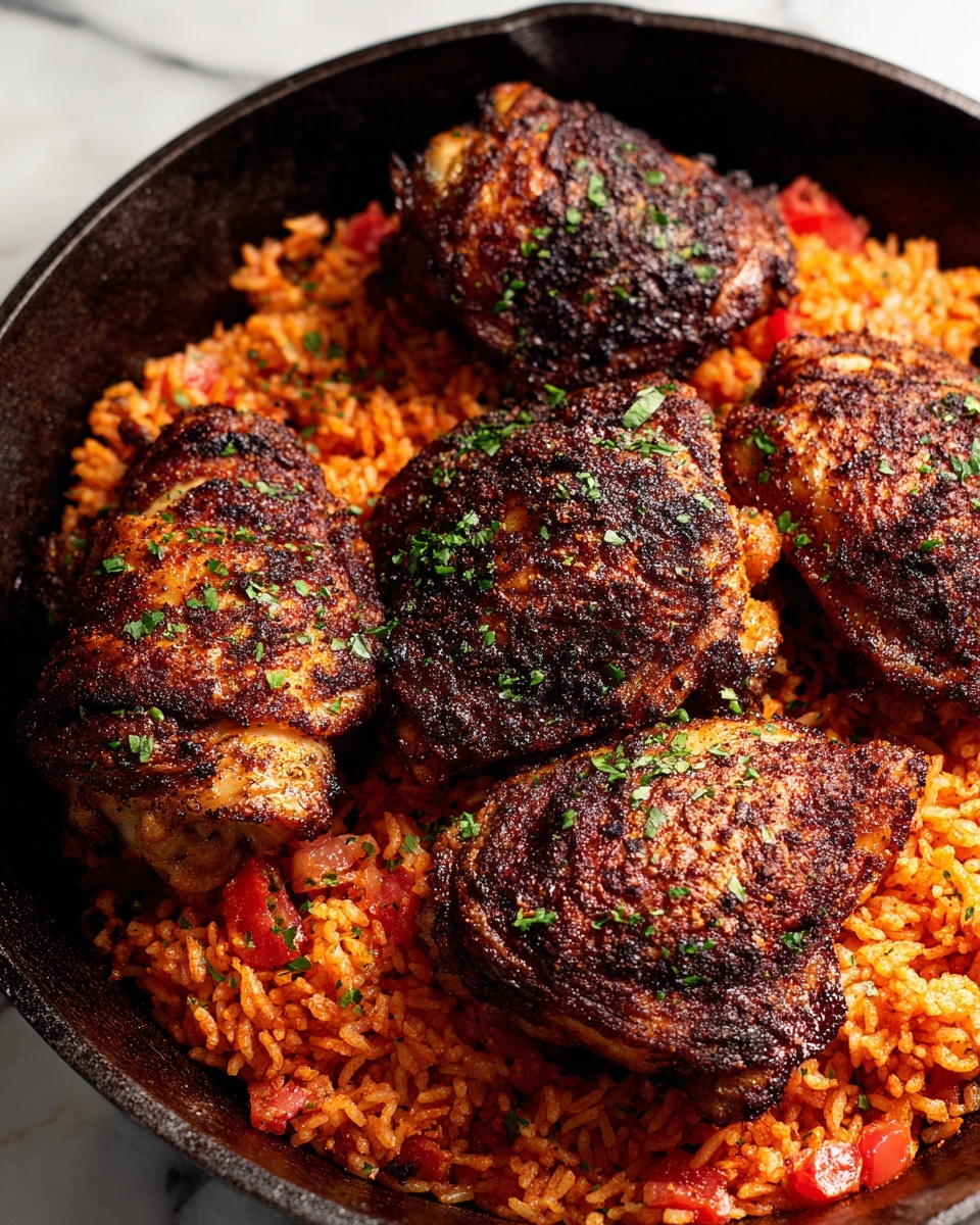 One Pan Tomato Basil Chicken and Rice Recipe - Recipe Image