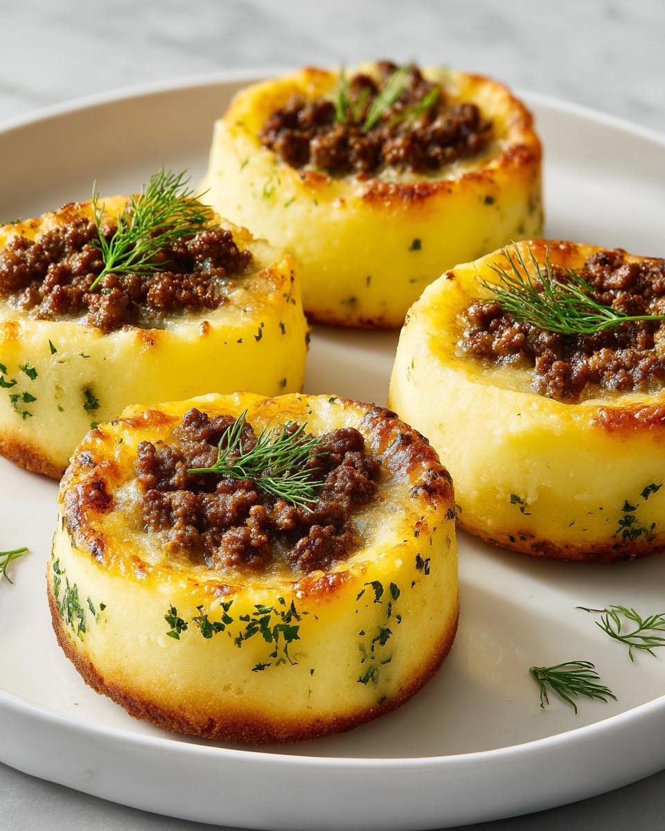 Stuffed Mashed Potato Nests Recipe - Recipe Image
