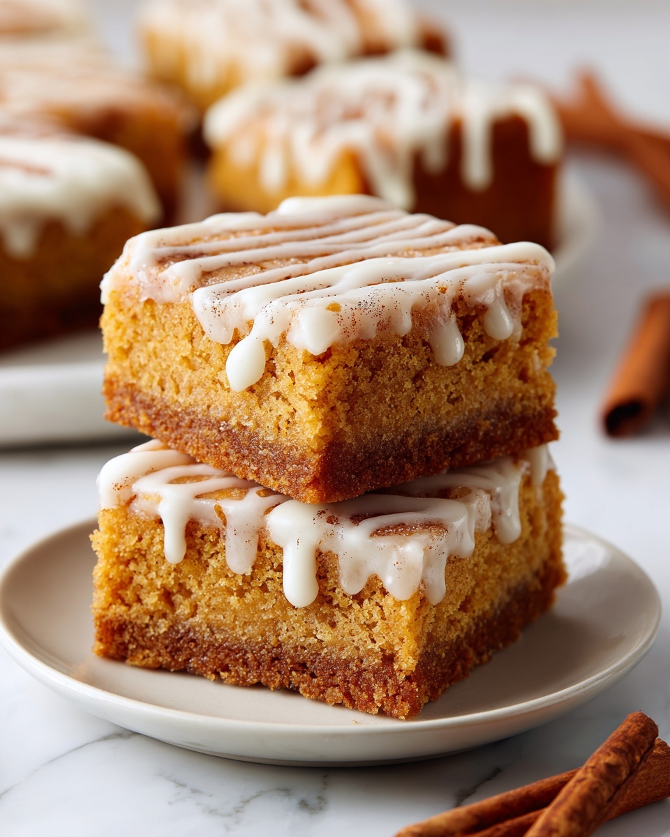 Cinnamon Roll Blondies Recipe - Recipe Image