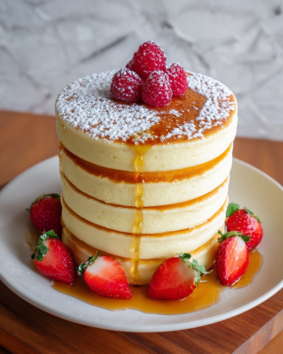 Fluffy Japanese Soufflé Pancakes Recipe - Recipe Image