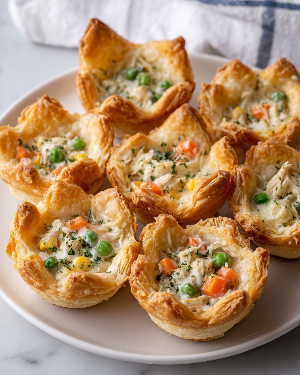 Mini Chicken Pot Pies Recipe - Recipe Image