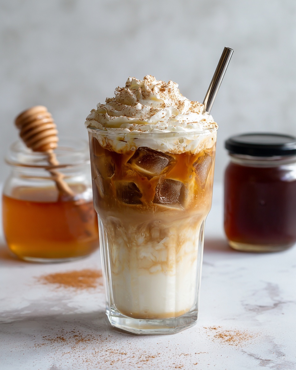 Iced Honey Cinnamon Latte Recipe - Recipe Image