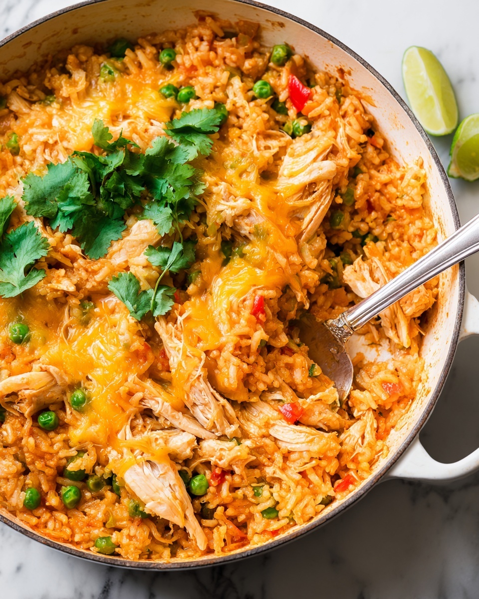Cheesy Arroz Con Pollo (Cheesy Chicken and Rice) Recipe - Recipe Image