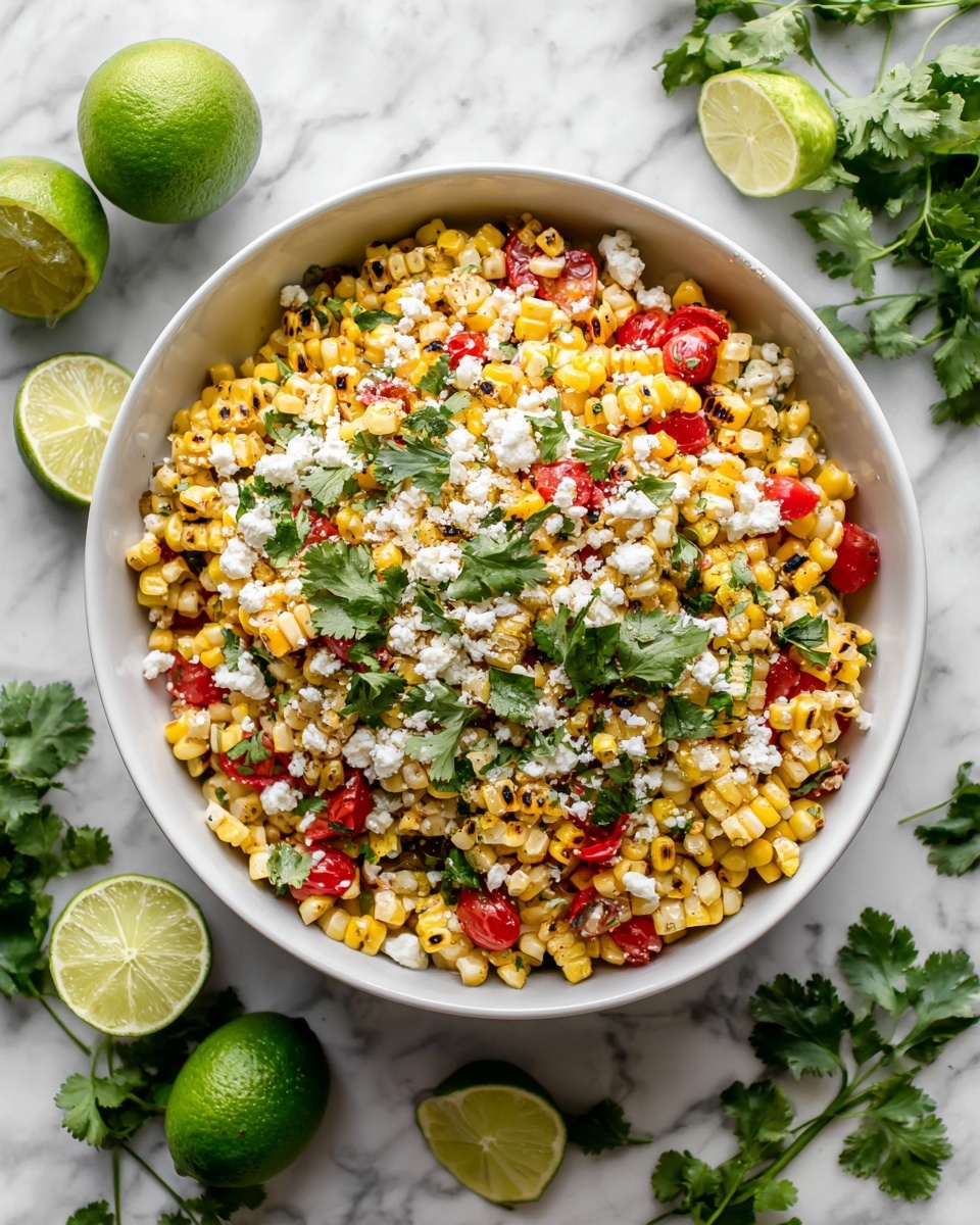 Chili-Lime Grilled Corn Salad Recipe - Recipe Image