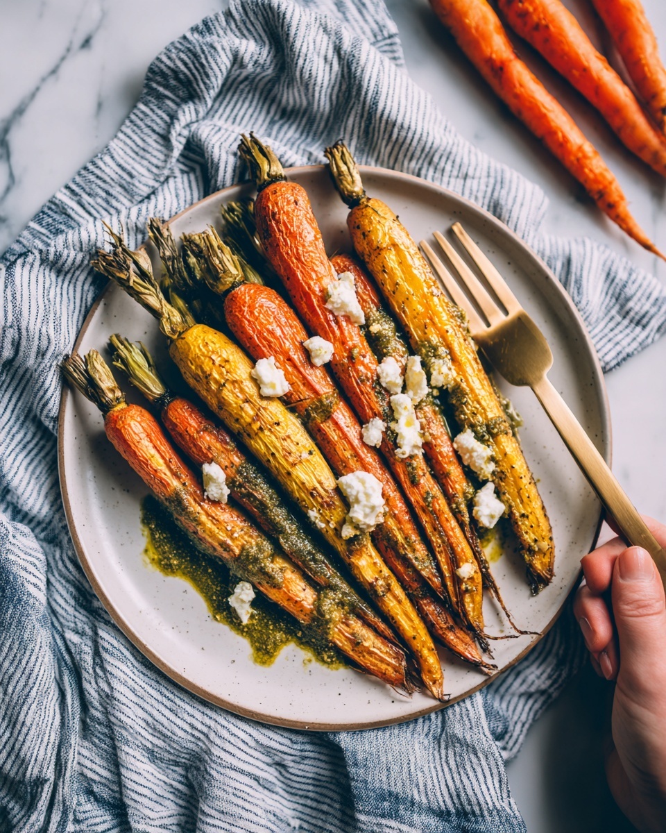Oven Roasted Carrots with Goat Cheese Recipe - Recipe Image