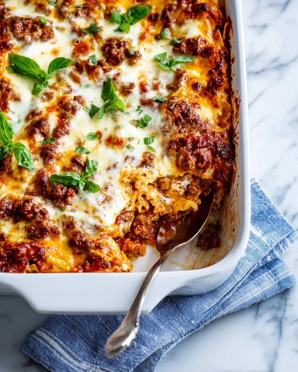 Easy Bow Tie Pasta Lasagna Recipe - Recipe Image