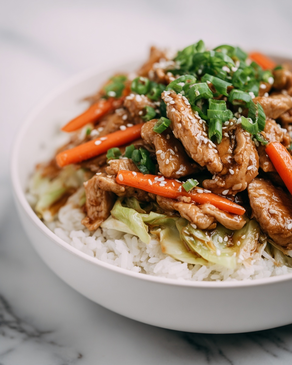 Chinese Chicken Cabbage Stir-Fry Recipe - Recipe Image