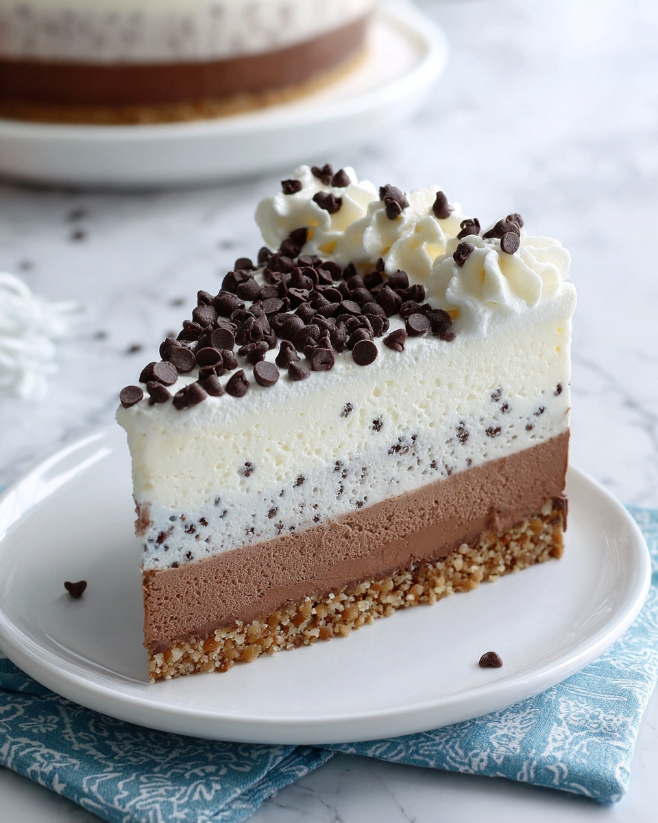 Chocolate Chip Cookie Dough Ice Cream Cake Recipe - Recipe Image