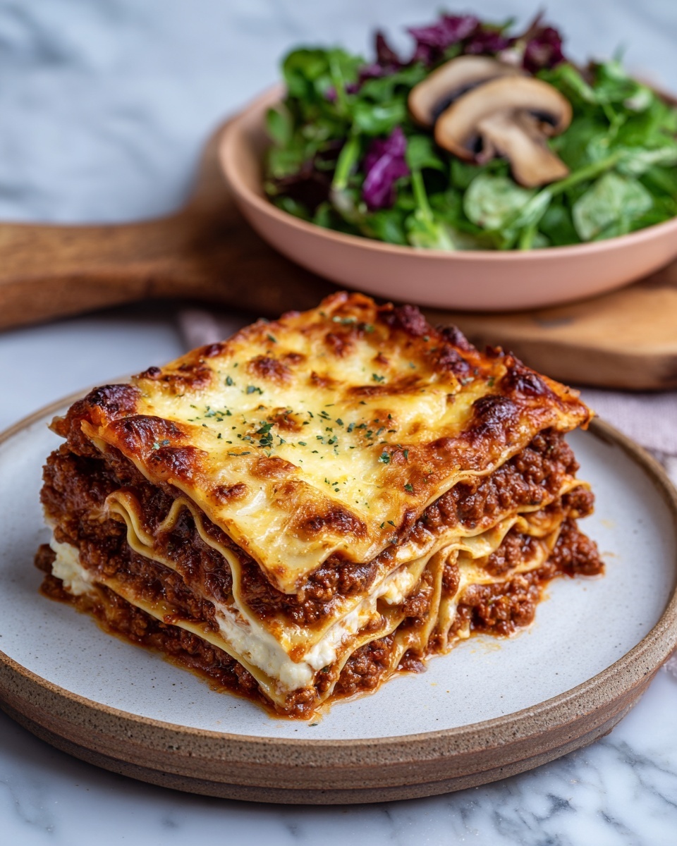 Famous Three Cheese Lasagna Recipe - Recipe Image