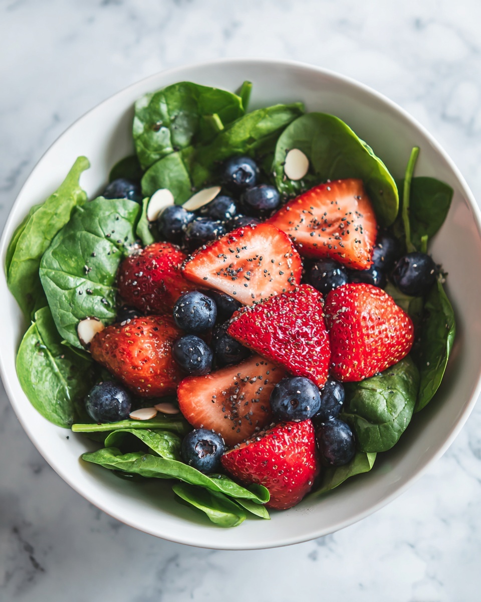 Strawberry and Spinach Salad with Poppy Seed Dressing Recipe - Recipe Image