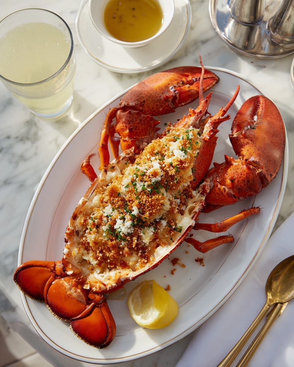 Gourmet Baked Stuffed Lobster Tails Recipe - Recipe Image