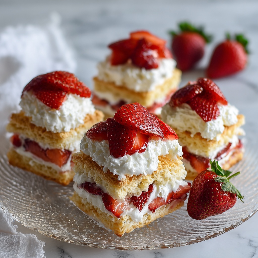 Strawberry Puff Pastry Shortcakes Recipe - Recipe Image