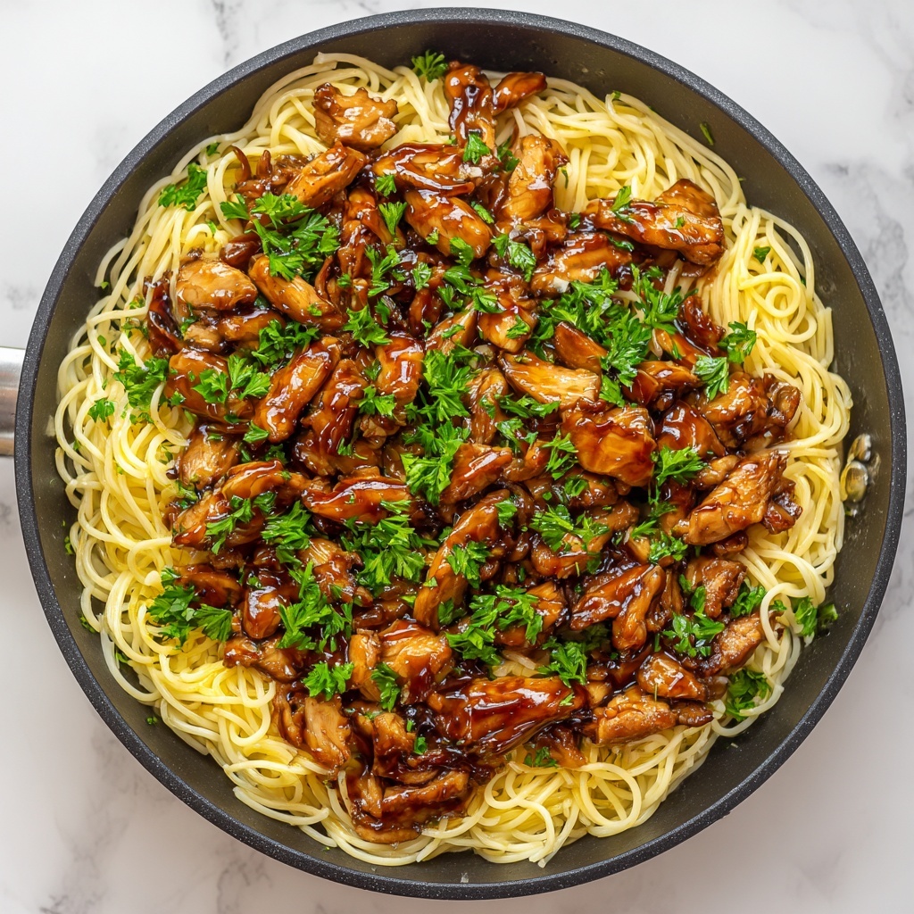 Garlic Butter Chicken Bites with Creamy Parmesan Pasta Recipe - Recipe Image