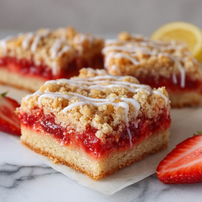 Healthy Strawberry Oatmeal Bars Recipe