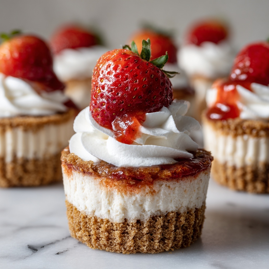Mini Strawberry Cheesecake Cupcakes Recipe - Recipe Image
