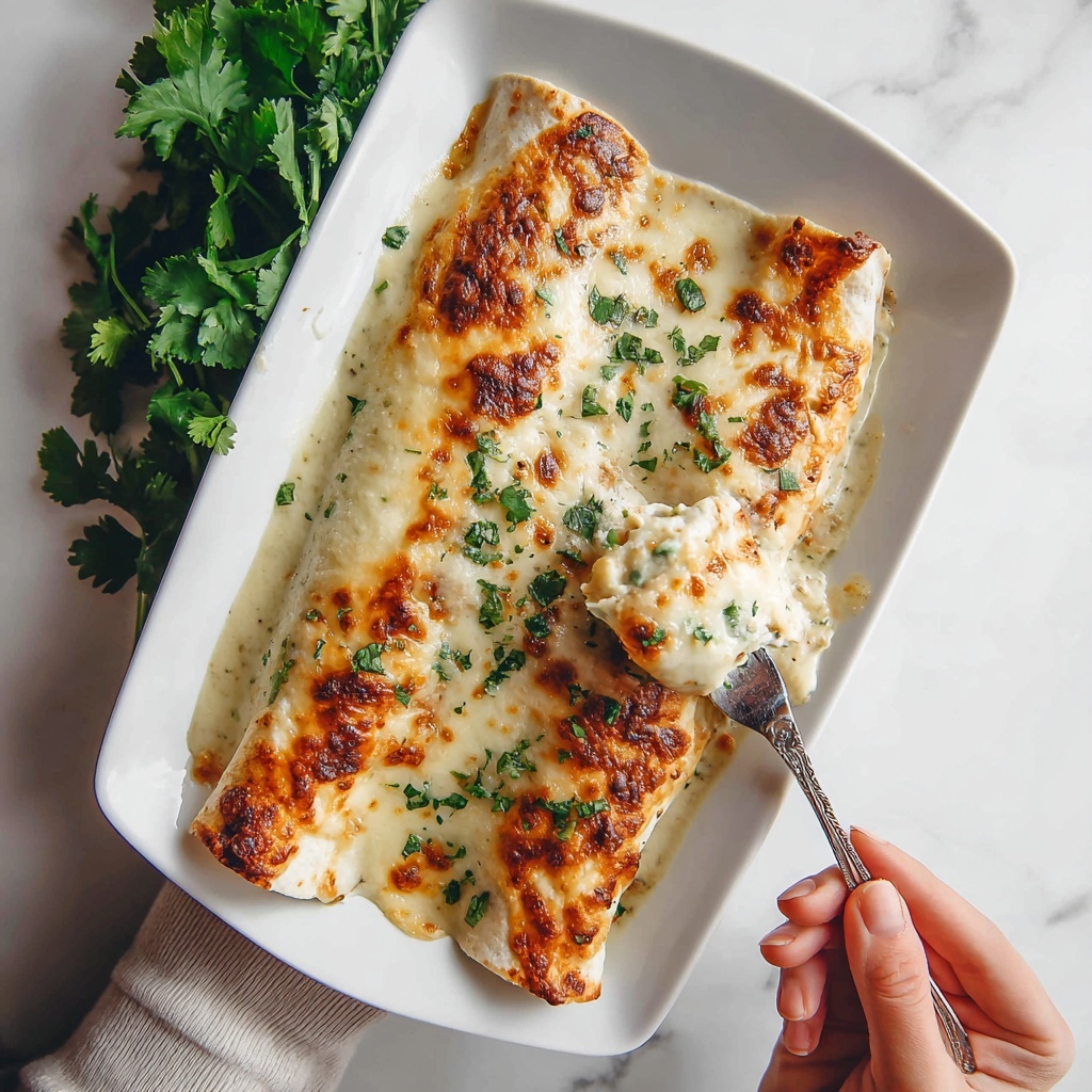 White Chicken Enchiladas Recipe - Recipe Image