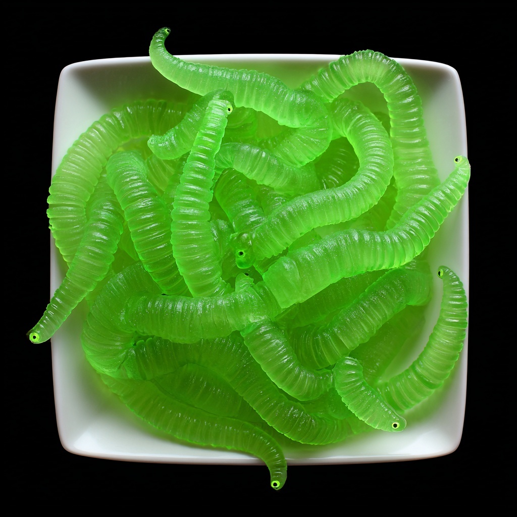Dill Pickle Gummy Worms Recipe - Recipe Image
