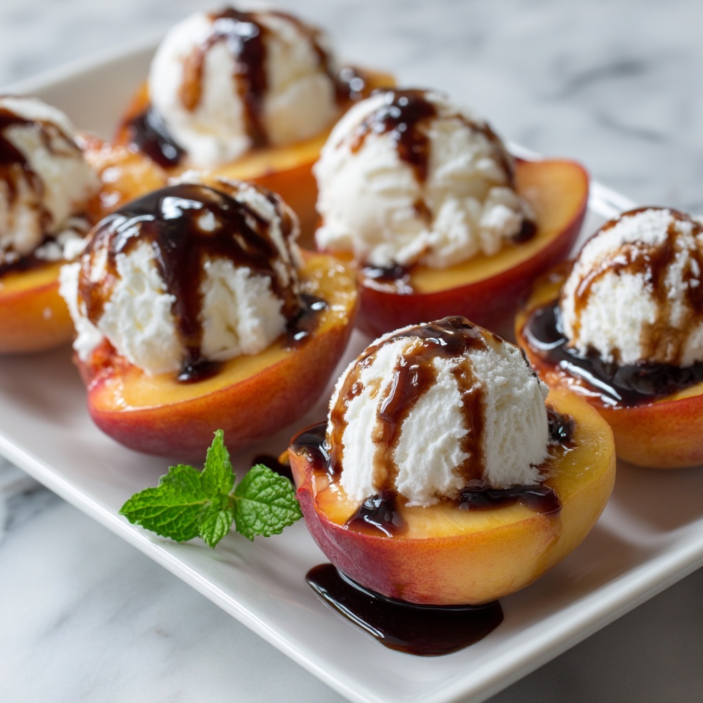 Grilled Peach Sundaes Recipe - Recipe Image