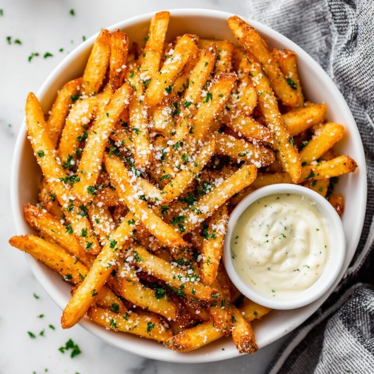 Crispy Baked Parmesan Garlic Fries Recipe