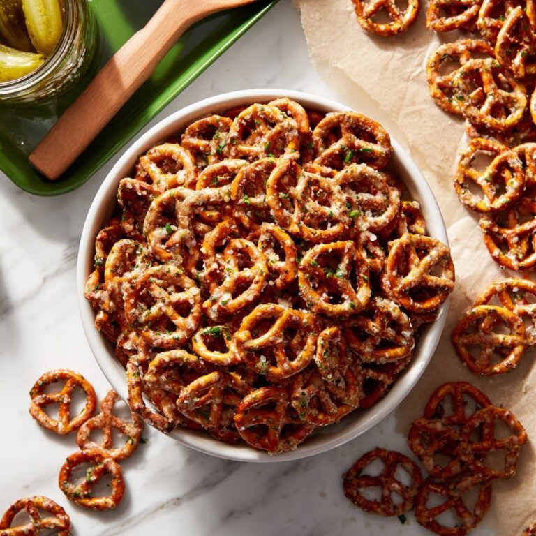 Baked Dill Pickle Pretzels Recipe