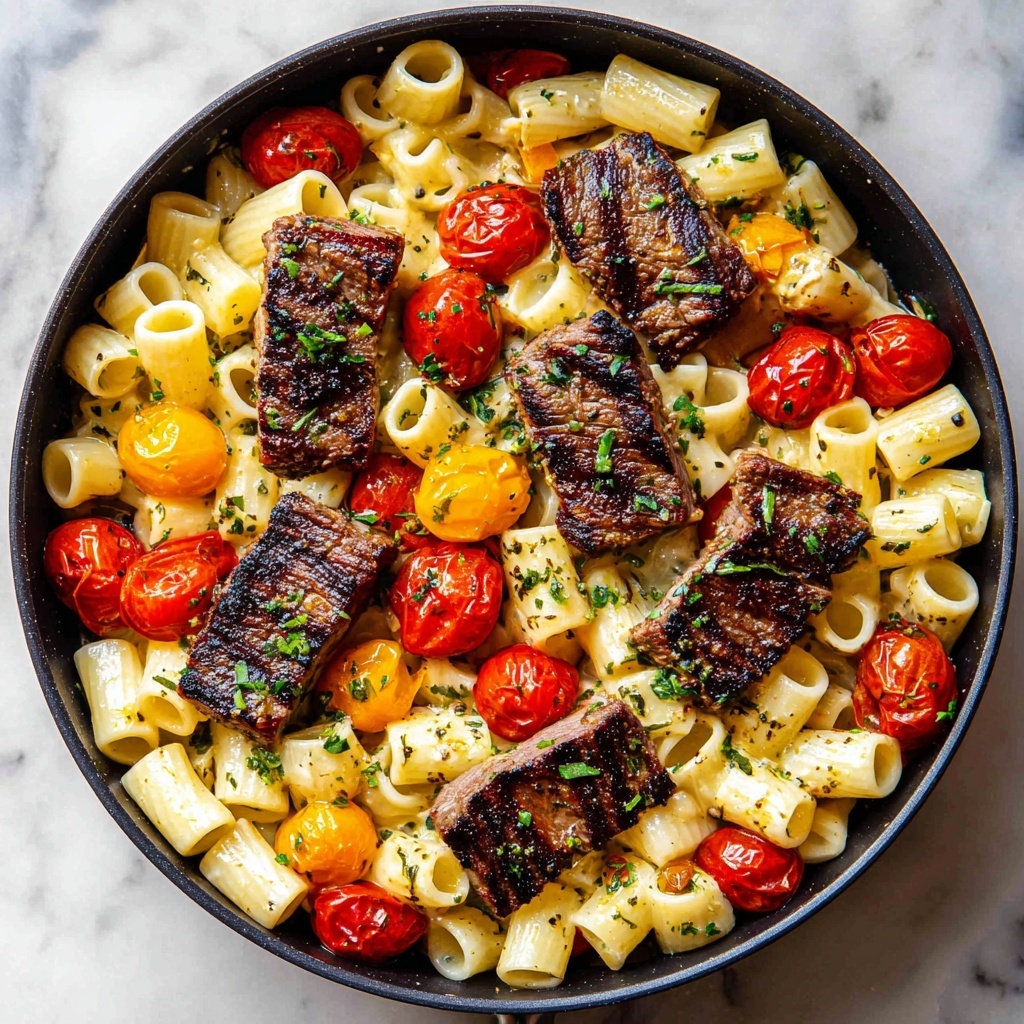 One Pot Zesty Steak Pasta Recipe - Recipe Image